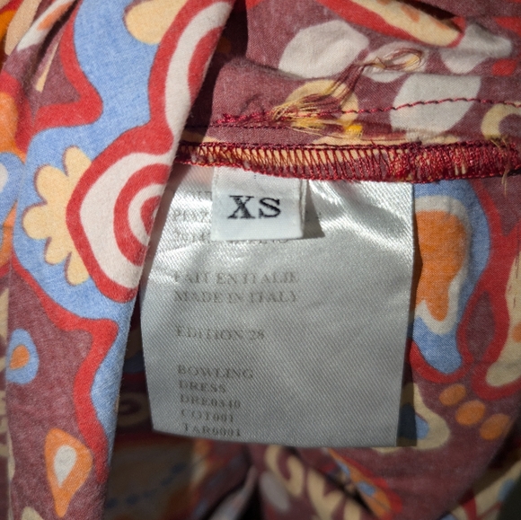 La DoubleJ Bowling Floral Maxi Dress Size XS Burgundy - Picture 9 of 10